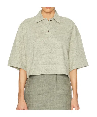 Bottega Veneta Polo Shirt With Lapel Short Sleeve In Nude