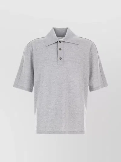 BOTTEGA VENETA POLO SHIRT WOOL SHORT SLEEVES
