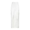 Bottega Veneta Popcorn White Leather Calf Pants In White