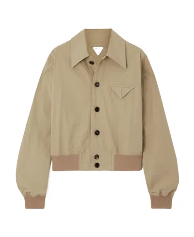 BOTTEGA VENETA BOTTEGA VENETA COLLARED BUTTON-UP JACKET