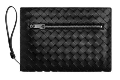 Bottega Veneta Porta Documenti Intrecciato Piccolo In Black
