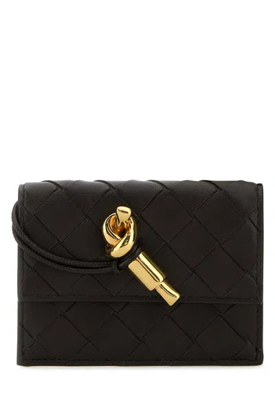 Bottega Veneta Portacarte Andiamo In Nappa Testa Di Moro Donna