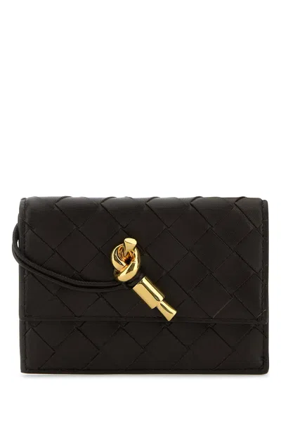 Bottega Veneta Portacarte Andiamo In Nappa Testa Di Moro Donna
