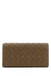 Bottega Veneta Intrecciato Business Card Case In Green