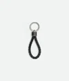 Bottega Veneta Woven Key Ring Accessories In Black