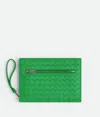 Bottega Veneta Porte-documents Intrecciato Petit Format In Green