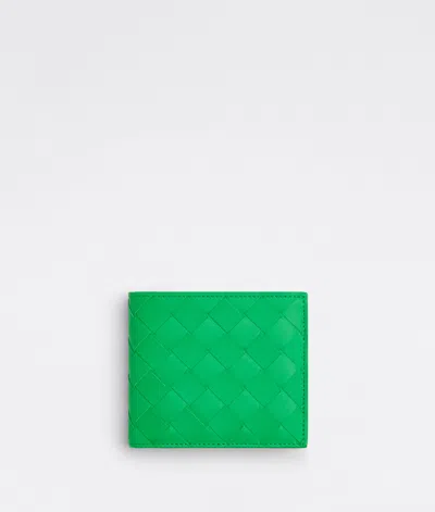 Bottega Veneta Intrecciato Bi-fold Wallet With Coin Purse In Parakeet