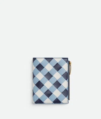 Bottega Veneta Portefeuille Bi-fold Intrecciato Petit Format In Multi
