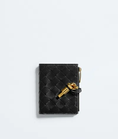 Bottega Veneta Bottega  Veneta Andiamo Small Bi-fold Wallet In Black