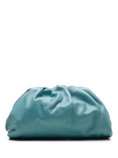 Bottega Veneta Pouch Clutch Bag In Baby Blue