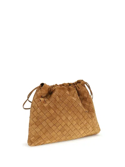 Bottega Veneta Pouch Clutch In Gold