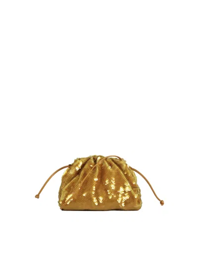Bottega Veneta Clutch In Honey Gold