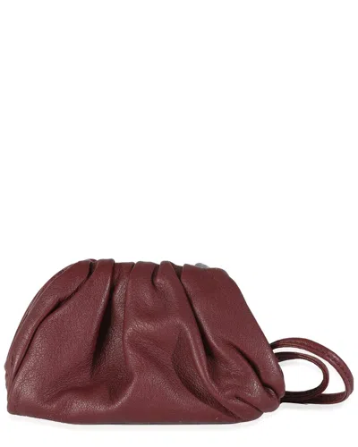 Bottega Veneta Pouch Coin Purse (authentic Pre-loved) In Burgundy