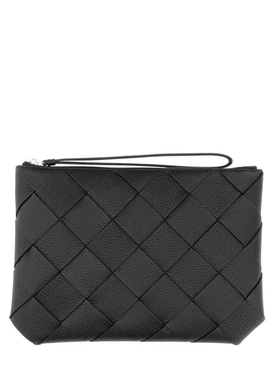 Bottega Veneta Pouch "diago" Large In Black