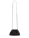 Bottega Veneta Medium Leather Pouch Bag In Black