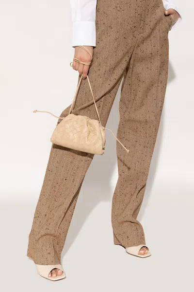 Bottega Veneta ‘pouch Mini' Shoulder Bag In Beige