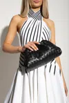 Bottega Veneta Teen Pouch Clutch In Black