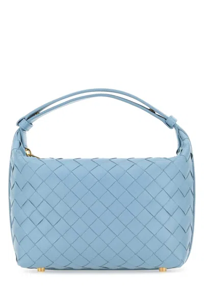 Bottega Veneta Powder Blue Nappa Leather Mini Wallace Handbag