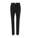 Bottega Veneta Pressed-crease Wool Straight Trousers In Black
