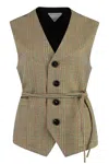 Bottega Veneta Women Prince Of Wales Waistcoat