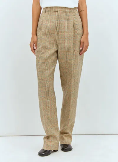 BOTTEGA VENETA PRINCE OF WALES TWEED PANTS