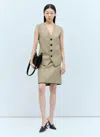Bottega Veneta Women Prince Of Wales Waistcoat In Multi