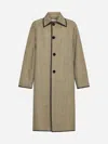Bottega Veneta Coat With Distorted Prince Of Wales Motif In Beige,yellow,blue