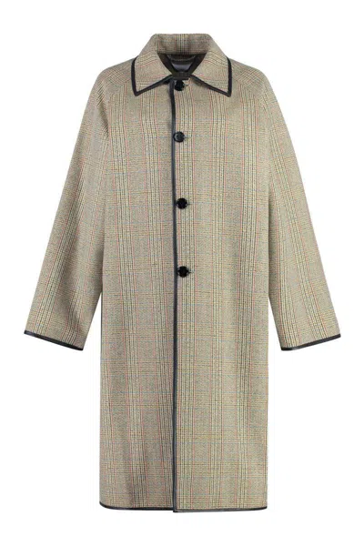 BOTTEGA VENETA BOTTEGA VENETA PRINCE-OF-WALES WOOL COAT