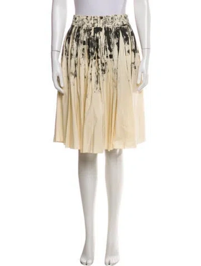 Pre-owned Bottega Veneta Printed Knee-length Skirt In Neutral