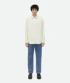 Bottega Veneta Printed Leather Check Shirt In Blue