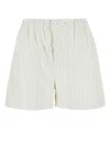 Bottega Veneta Pinstripe Poplin Shorts