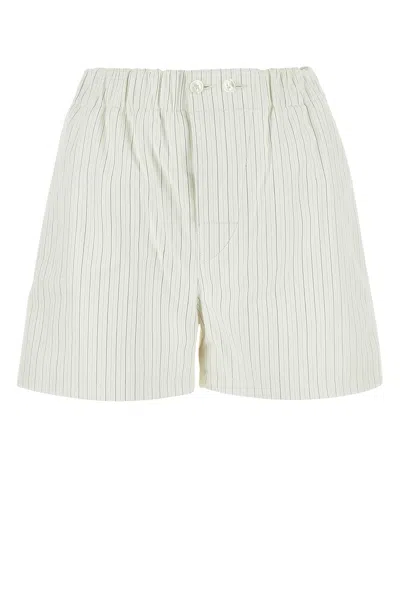 BOTTEGA VENETA PRINTED LEATHER SHORTS