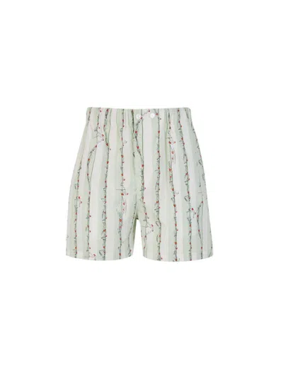 BOTTEGA VENETA PRINTED POPLIN BERMUDA SHORTS
