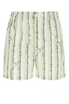 Bottega Veneta Printed Poplin Bermuda Shorts