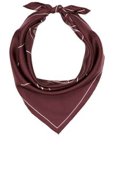Bottega Veneta Printed Scarf In Brown
