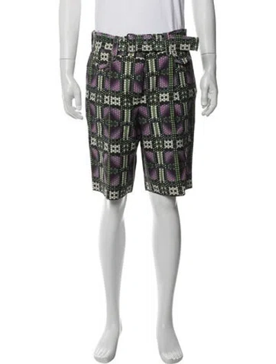 Pre-owned Bottega Veneta Printed Shorts W/ Tags In Green