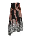 Bottega Veneta Jacquard Viscose Skirt In Black