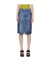 Bottega Veneta Printed Skirt In Blue