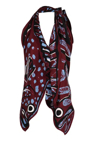 BOTTEGA VENETA BOTTEGA VENETA PRINTED TWILL TOP