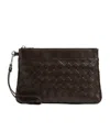 Bottega Veneta Intrecciato Prism Pouch In Black