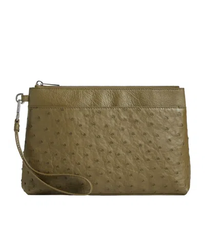 Bottega Veneta Prism Clutch In Green-haired