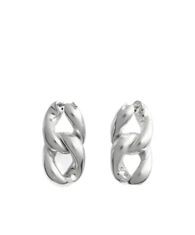 Bottega Veneta Prisma Chain Earrings In Green
