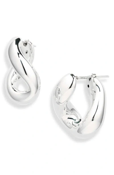 Bottega Veneta Prisma Chain Sterling Silver Earrings