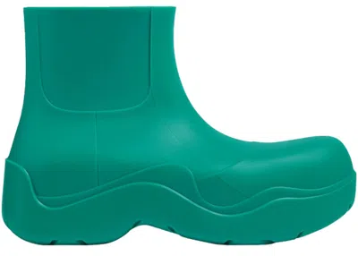 Pre-owned Bottega Veneta Puddle Ankle Boot Acid Turquoise (women's) Sneakers In Blue