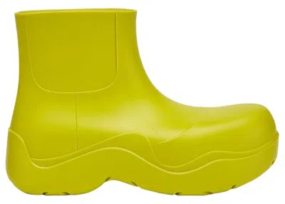 Pre-owned Bottega Veneta Puddle Ankle Boot Kiwi (women's) Sneakers In Yellow