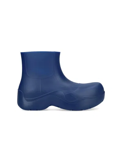 Bottega Veneta Puddle Ankle Boots In Azure