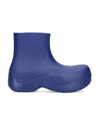 Bottega Veneta Puddle Ankle Boots In Blue