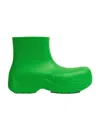 Bottega Veneta Green Matte Puddle Chelsea Boots In Green
