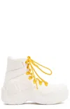 Bottega Veneta Lace-up Boots In Bianco