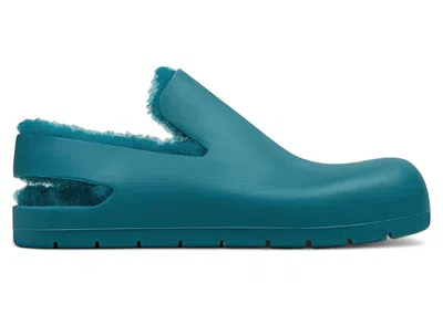 Pre-owned Bottega Veneta Puddle Flat Sandals (women's) Sneakers In Blue
